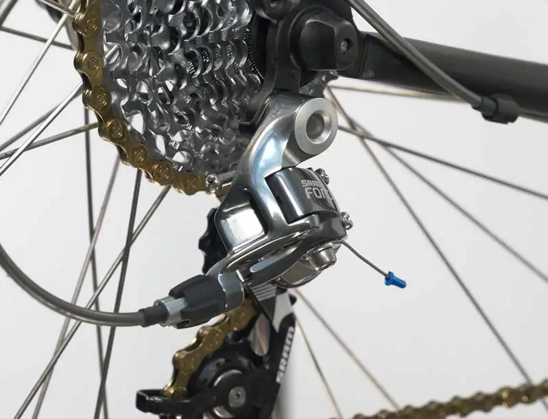 How to tighten a bike chain with a derailleur